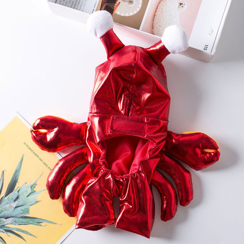 HKM-7083069 Transformative Cat and Dog Halloween Costume in Red, PU Material, Sizes S-XL