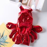 HKM-7083069 Transformative Cat and Dog Halloween Costume in Red, PU Material, Sizes S-XL