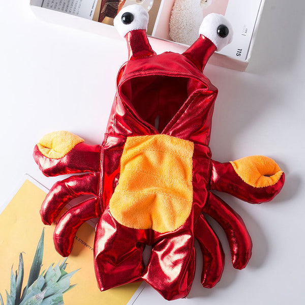 HKM-7083069 Transformative Cat and Dog Halloween Costume in Red, PU Material, Sizes S-XL