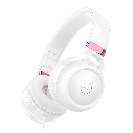 HKM-708371 Wired Headset with Microphone, 3.5mm Plug, 20-20000Hz Frequency Response, Comfortable Protein Material Earmuffs