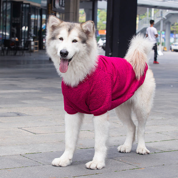 HKM-7083965 Cozy Acrylic Sweater for Large Dogs in Multiple Colors and Sizes