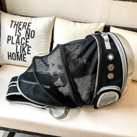 HKM-7085117 Breathable Transparent Cat Travel Backpack with Expansion for Pets Up to 12 kg