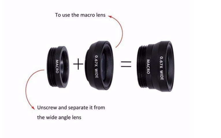 HKM-708563 12-in-1 Smartphone Photography Lens Kit with Tripod and Monopod