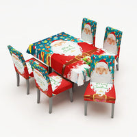 HKM-708563 Christmas-Themed Digital Printed Chair Cover - 38 x 60 cm Size, Package Options Available