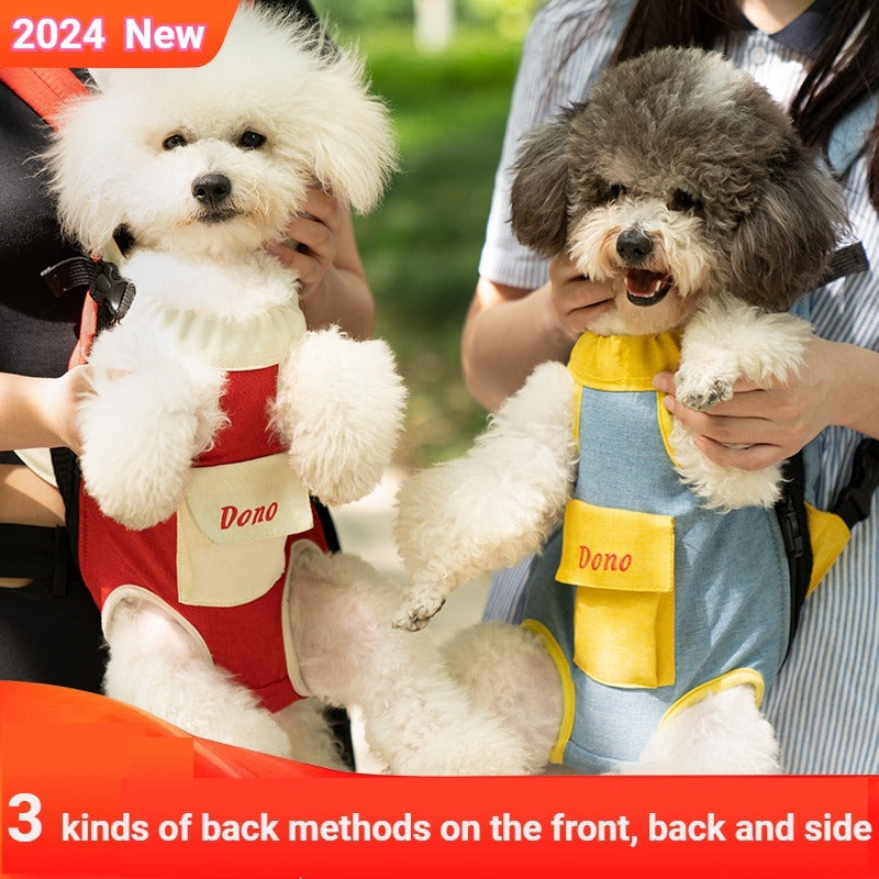 HKM-7086141 Pet Front Carrier Sling Bag for Dogs and Cats - Breathable Portable Backpack with Cross Shoulder Strap