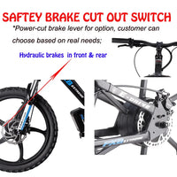 HKM-708755 20-Inch Electric Balance Bike with Lithium Battery, 36V 600W Motor, Hydraulic Disc Brake, 3 Speed Modes