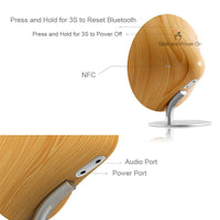HKM-708819 Wooden Bluetooth 4.2 Wireless Speaker with Subwoofer and USB Interface