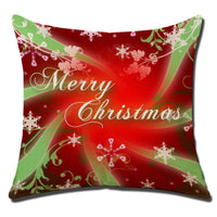 HKM-708883 Christmas Cushion Cover - Cotton and Linen Holiday Pillowcase, 45x45cm, 3D PP Cotton Filling