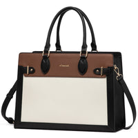 HKM-708883 Stylish Women's Briefcase for Office and Travel - Fits 15.6 to 17-Inch Laptops