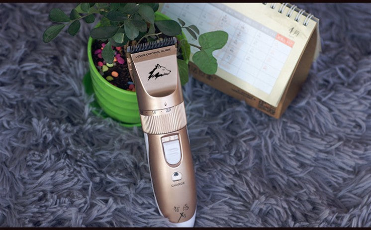 HKM-7090237 Pet Grooming Shaver with Ceramic Titanium Head and Adjustable Limit Combs
