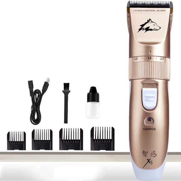 HKM-7090237 Pet Grooming Shaver with Ceramic Titanium Head and Adjustable Limit Combs