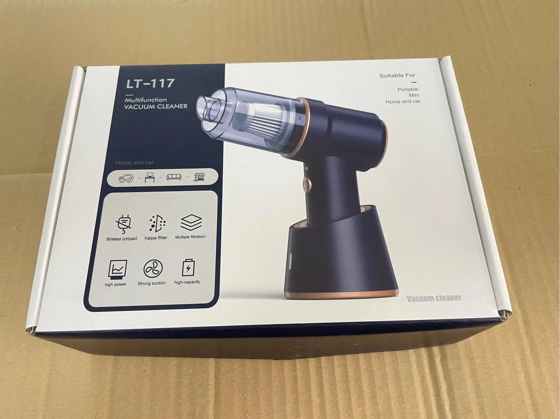HKM-709075 Wireless 2-in-1 Portable Vacuum Cleaner for Home and Car with Brushless Motor