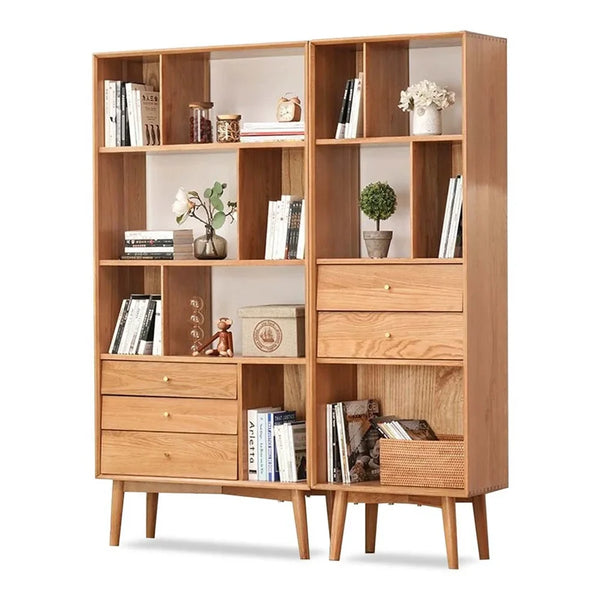HKM-709203 Modern Wooden Bookcase for Home, Office, School, and Workshop Shelving