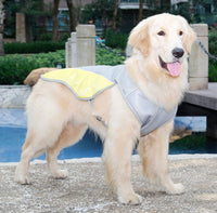 HKM-7092797 Breathable Cooling Vest for Dogs - Heat-Resistant, Moisture-Absorbing Fabric, Reflective Strips, Adjustable Fit