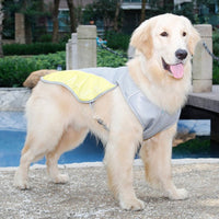 HKM-7092797 Breathable Cooling Vest for Dogs - Heat-Resistant, Moisture-Absorbing Fabric, Reflective Strips, Adjustable Fit