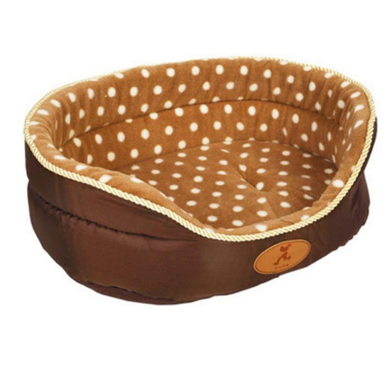 HKM-709331 HOOPET Coffee Kennel - Plush Shu Cotton Wool/Fleece Suede Nest for Pets (Multiple Sizes Available)