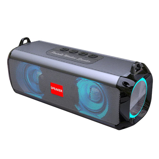 HKM-709331 Portable 2-in-1 Wireless Bass Speakers with RGB LED Light and Bluetooth Connectivity