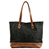 HKM-709395 Casual Retro Canvas Shoulder Bag with Leather Accents - Waterproof, Stylish, and Durable