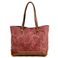 HKM-709395 Casual Retro Canvas Shoulder Bag with Leather Accents - Waterproof, Stylish, and Durable