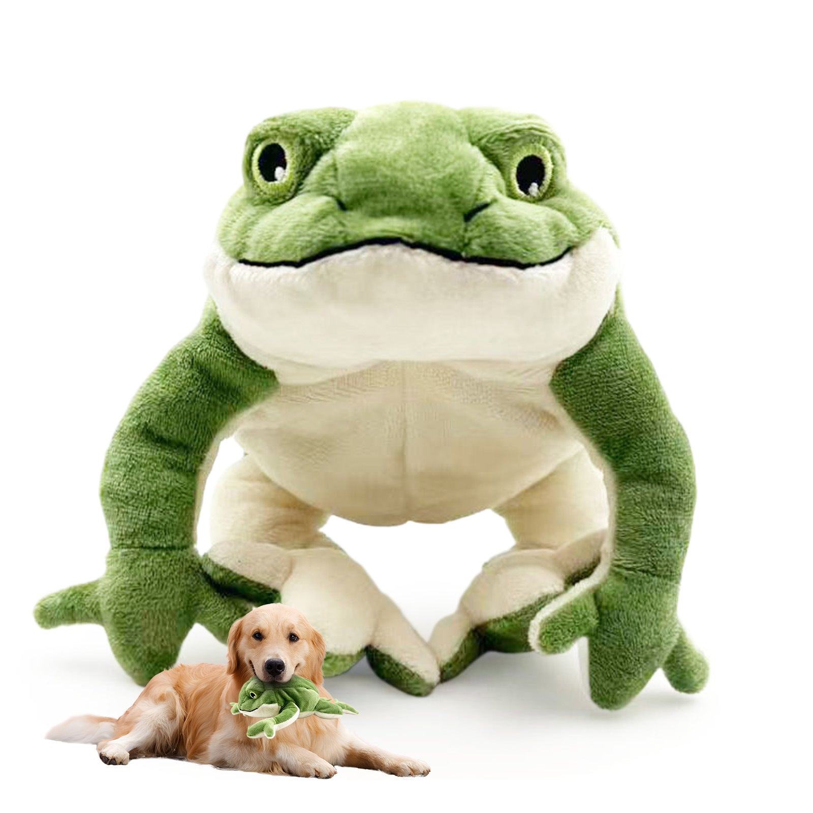 HKM-7094077 Plush Dog Toy with Sound, Bite-Resistant Design – Golden Retriever Doll for Playtime and Companionship