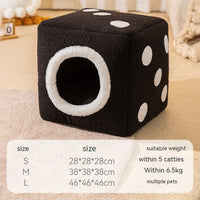 HKM-7094461 Cozy Windproof Pumpkin-Themed Pet Bed for Cats and Small Dogs