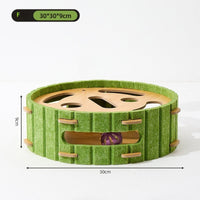 HKM-7095229 Interactive Cat Puzzle Toy - Turntable Design with Multiple Styles in Felt
