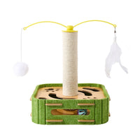 HKM-7095229 Interactive Cat Puzzle Toy - Turntable Design with Multiple Styles in Felt