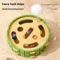 HKM-7095229 Interactive Cat Puzzle Toy - Turntable Design with Multiple Styles in Felt