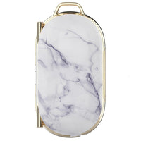 HKM-709523 Electroplated Hard Shell Bluetooth Headset Cover for iPhone Models - Simple Flip Design in Lattice Pattern