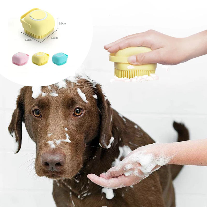 HKM-7095997 Silicone Dog Bath Massage Gloves for Gentle Grooming and Cleaning Pets