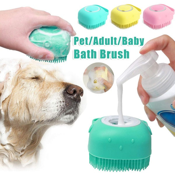 HKM-7095997 Silicone Dog Bath Massage Gloves for Gentle Grooming and Cleaning Pets