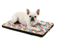 HKM-7096253 Thickened Dog Bed Mat with High Resilience Sponge and Printed Canvas Cover