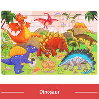 HKM-709779 30-Piece Wooden Jigsaw Puzzle for Toddlers - Educational Montessori Animal Game for Kids