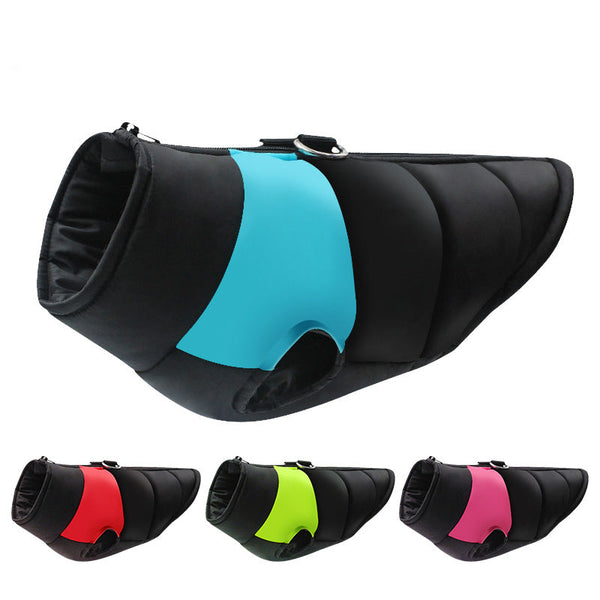 HKM-7099837 Waterproof Dog Padded Vest Zipper Jacket Coat for Small to Large Dogs