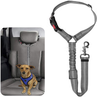 HKM-7099965 Elastic Reflective Dog Car Harness with Traction Rope and Strap