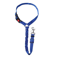 HKM-7099965 Elastic Reflective Dog Car Harness with Traction Rope and Strap