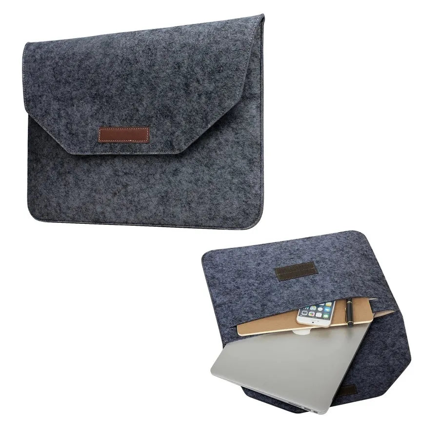 HKM-710035 Felt Laptop Sleeve for 11-16 Inch Notebooks and Hand Bags