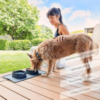 HKM-7101629 Portable Collapsible Silicone Pet Bowls for Dogs and Cats - Lightweight Travel Feeding Dishes