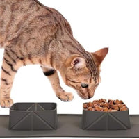 HKM-7101629 Portable Collapsible Silicone Pet Bowls for Dogs and Cats - Lightweight Travel Feeding Dishes
