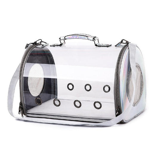 HKM-710163 Transparent Pet Carrier with Travel-Friendly Design