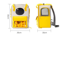 HKM-7102397 Large Capacity breathable Canvas Pet Backpack with Leather and Mesh Design