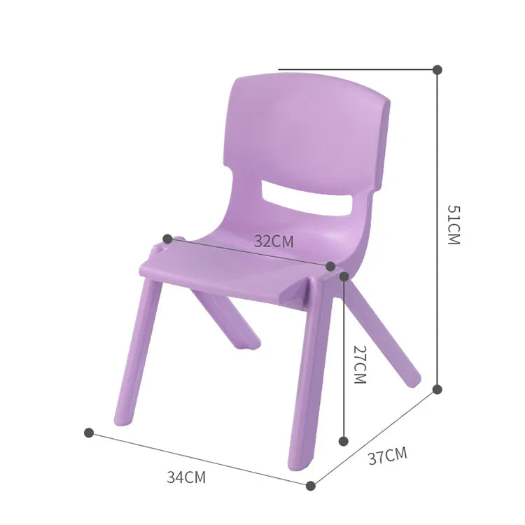 HKM-710355 Colourful Stackable PP Plastic Chairs for Kids – Indoor Use Furniture