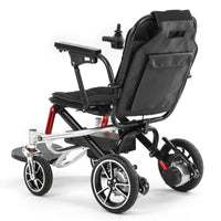 HKM-710355 Portable Aluminium Alloy Electric Wheelchair with Remote Control and Foldable Design, 150W Double Motors, Ideal for Mobility