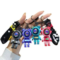 HKM-710483 3D Cartoon Bear Keychain in Silicone for Men and Women, Fashionable Key Pendant for Bags and Cars