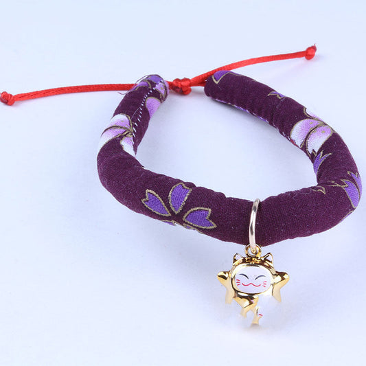 HKM-710483 Adjustable Cloth Collars for Cats and Small Dogs - Various Sizes Available