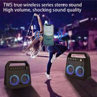 HKM-710483 Portable High-Power Active DJ Speakers with Camping Light for Outdoor Use