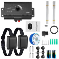 HKM-7105597 Electric Dog Fence System with Tone and Shock Collar for Safe Boundary Training