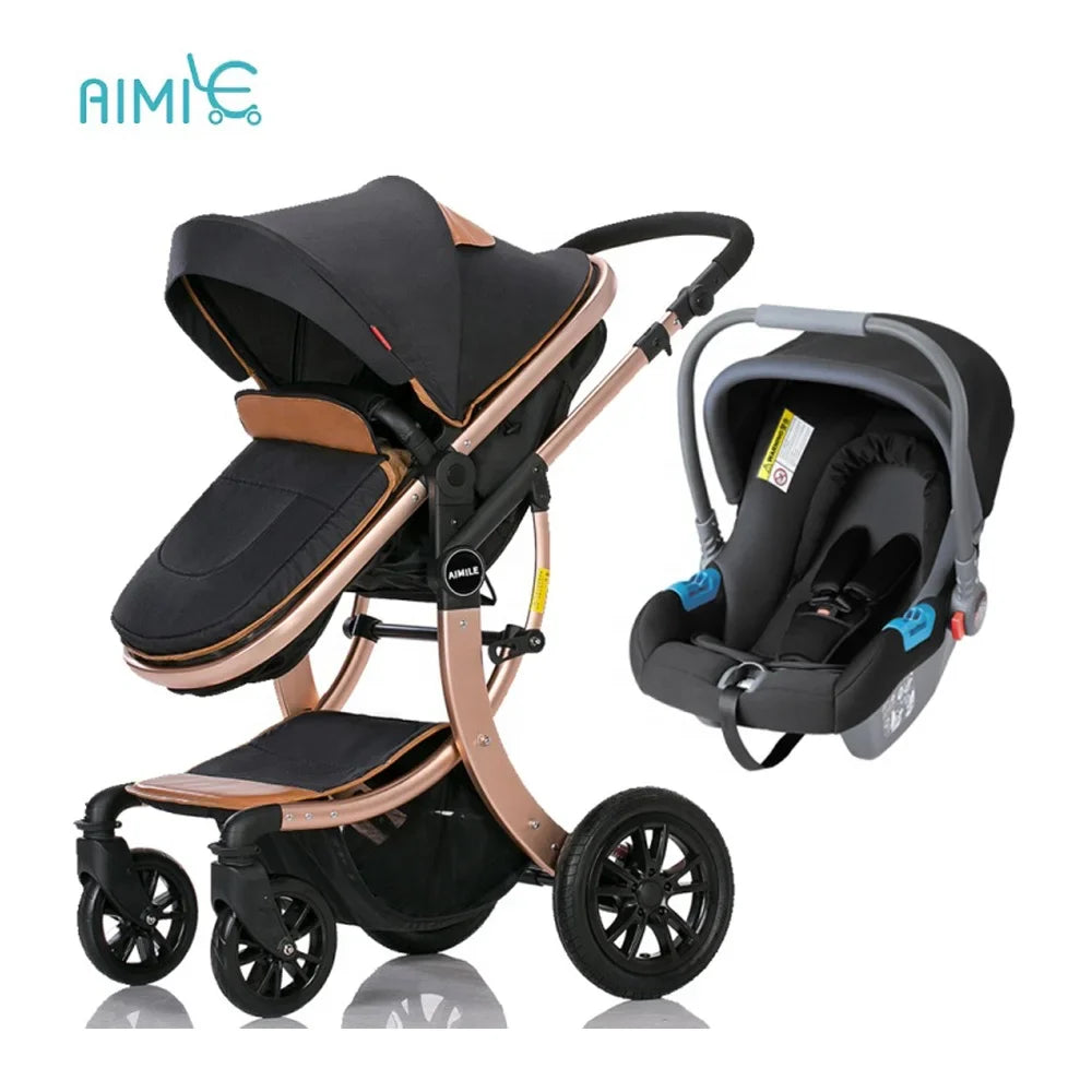 HKM-710675 360-Degree Rotating 4-in-1 European Luxury Baby Stroller