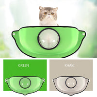 HKM-7107517 Cat Window Sill Hammock with Suction Cups - Elevated Bed for Relaxation and Sunbathing