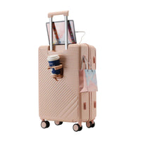 HKM-710867 20 Inch and 24 Inch Wheeled Suitcase Travel Bag Set - 3 Piece Luggage Organiser